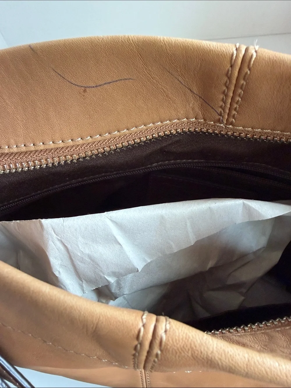 Coach Caramel Leather Shoulder Hobo